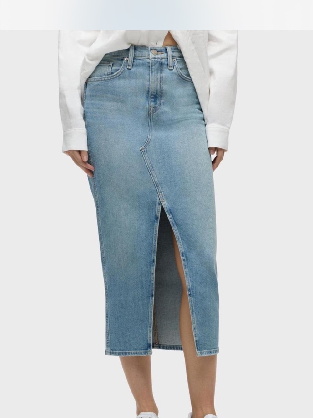 HUDSON Reconstructed Denim Skirt – Size 26 – Offshore Wash NWT - Picture 1 of 8